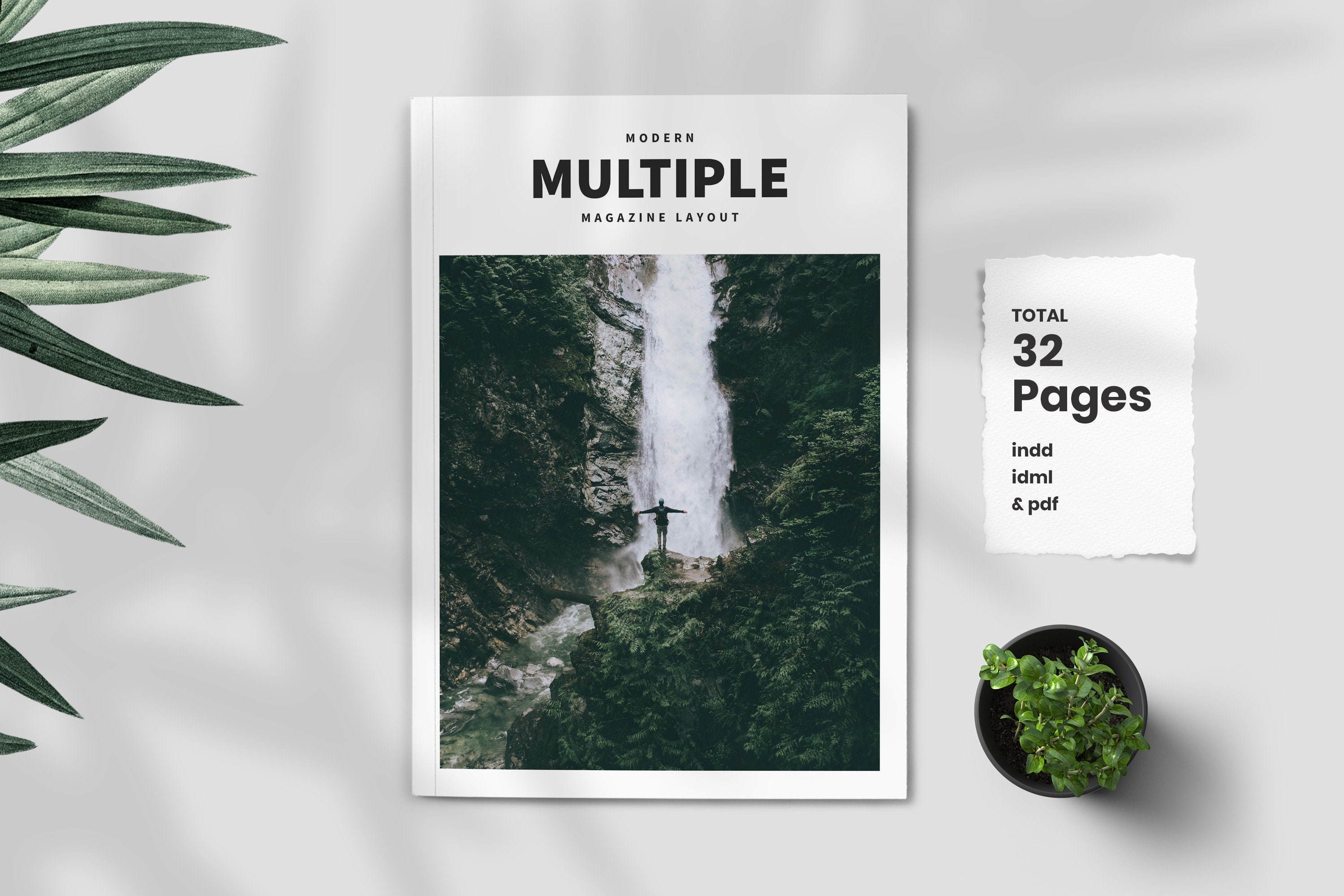 Detail Modern Magazine Template Nomer 39