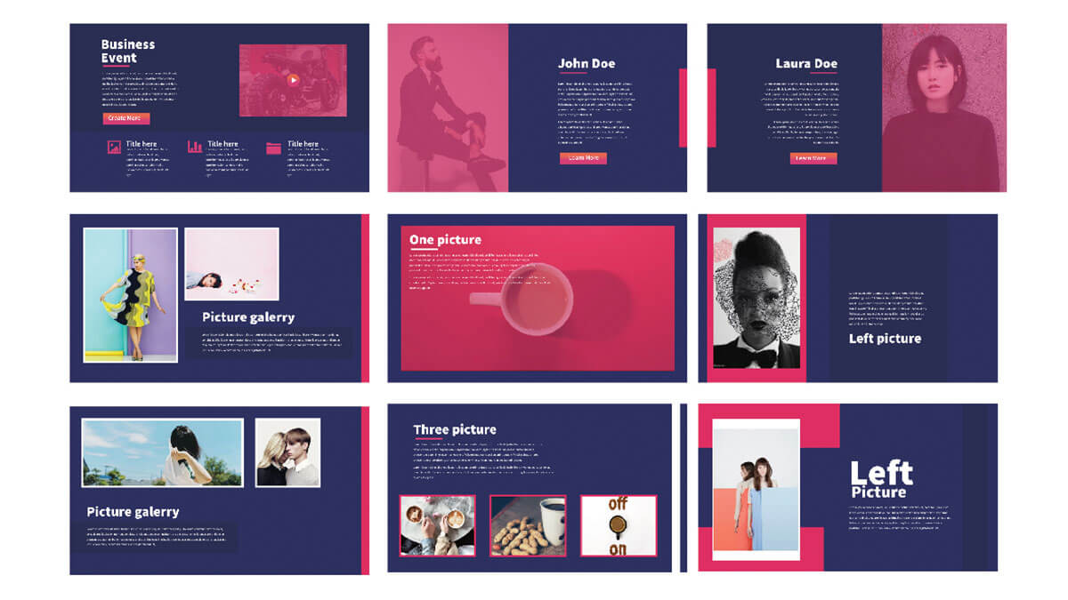 Detail Modern Powerpoint Template Free Download Nomer 11