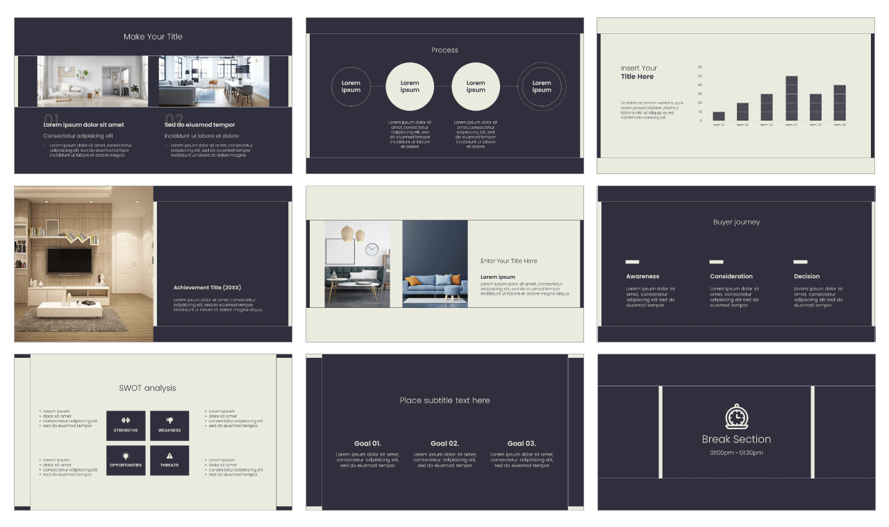 Detail Modern Powerpoint Template Free Download Nomer 12