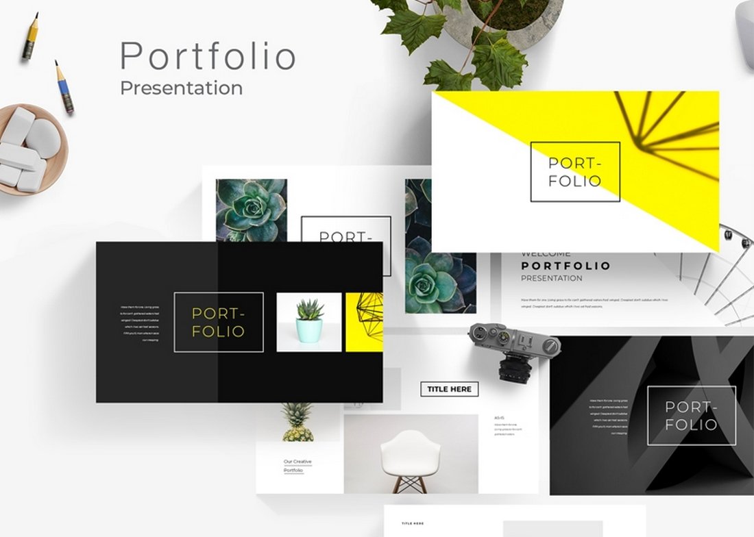 Detail Modern Powerpoint Template Free Download Nomer 3