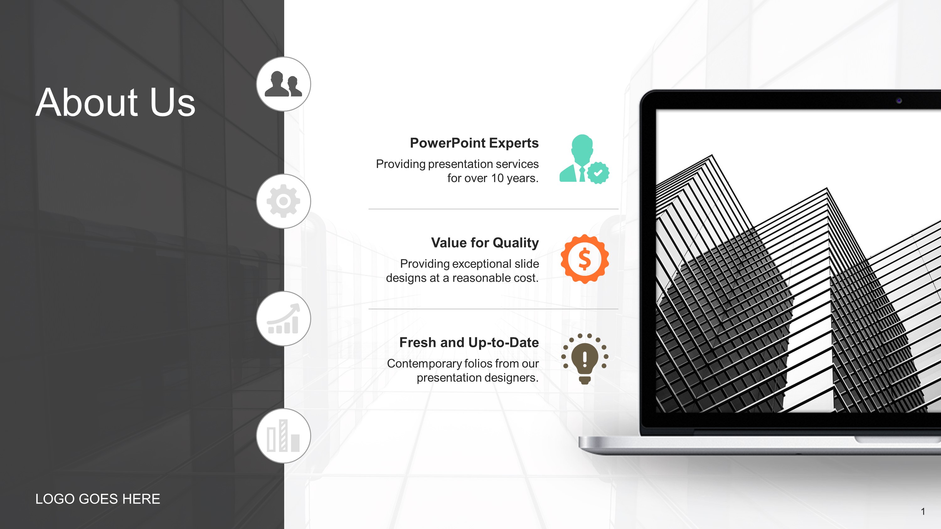 Detail Modern Powerpoint Template Free Download Nomer 23