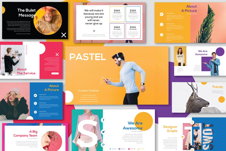 Detail Modern Powerpoint Template Free Download Nomer 31