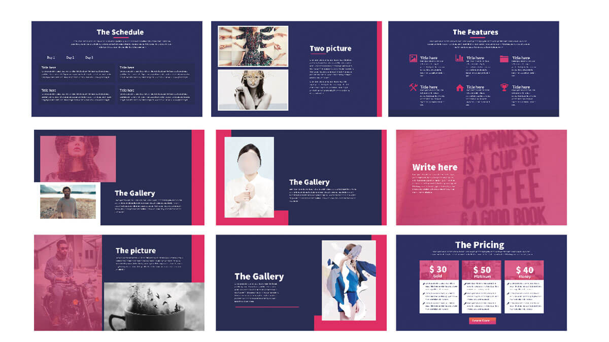 Detail Modern Powerpoint Template Free Download Nomer 34