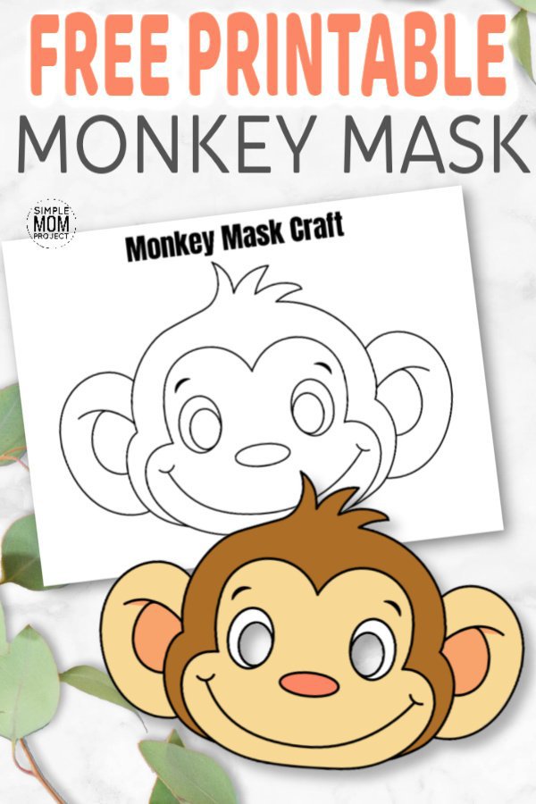 Detail Monkey Face Template Nomer 11