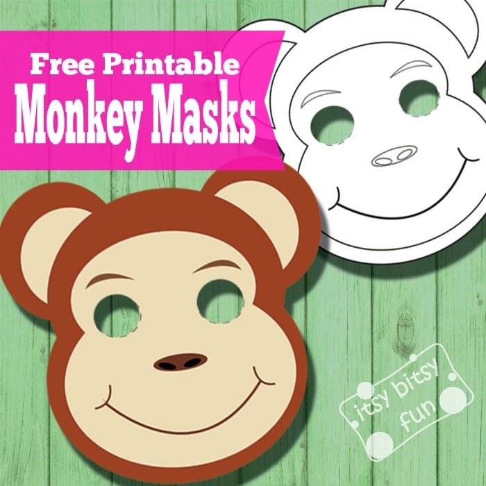 Detail Monkey Face Template Nomer 20