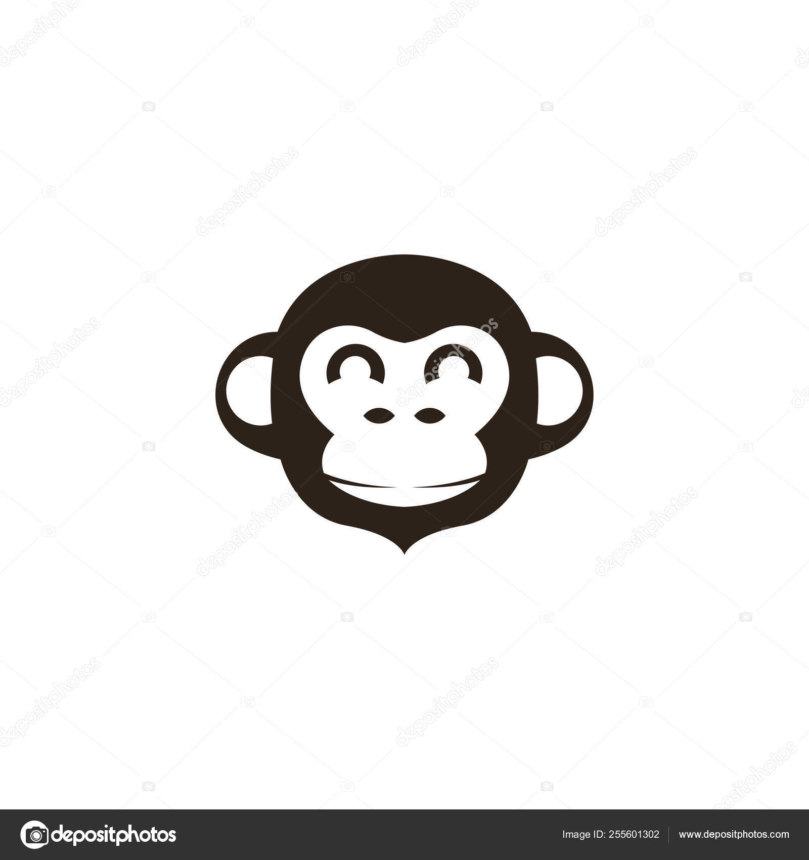 Detail Monkey Face Template Nomer 30