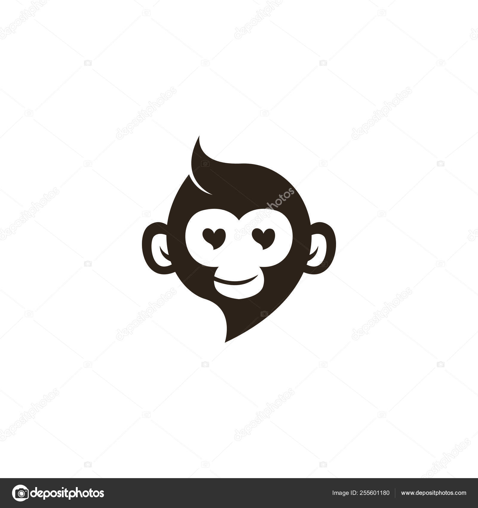 Detail Monkey Face Template Nomer 42
