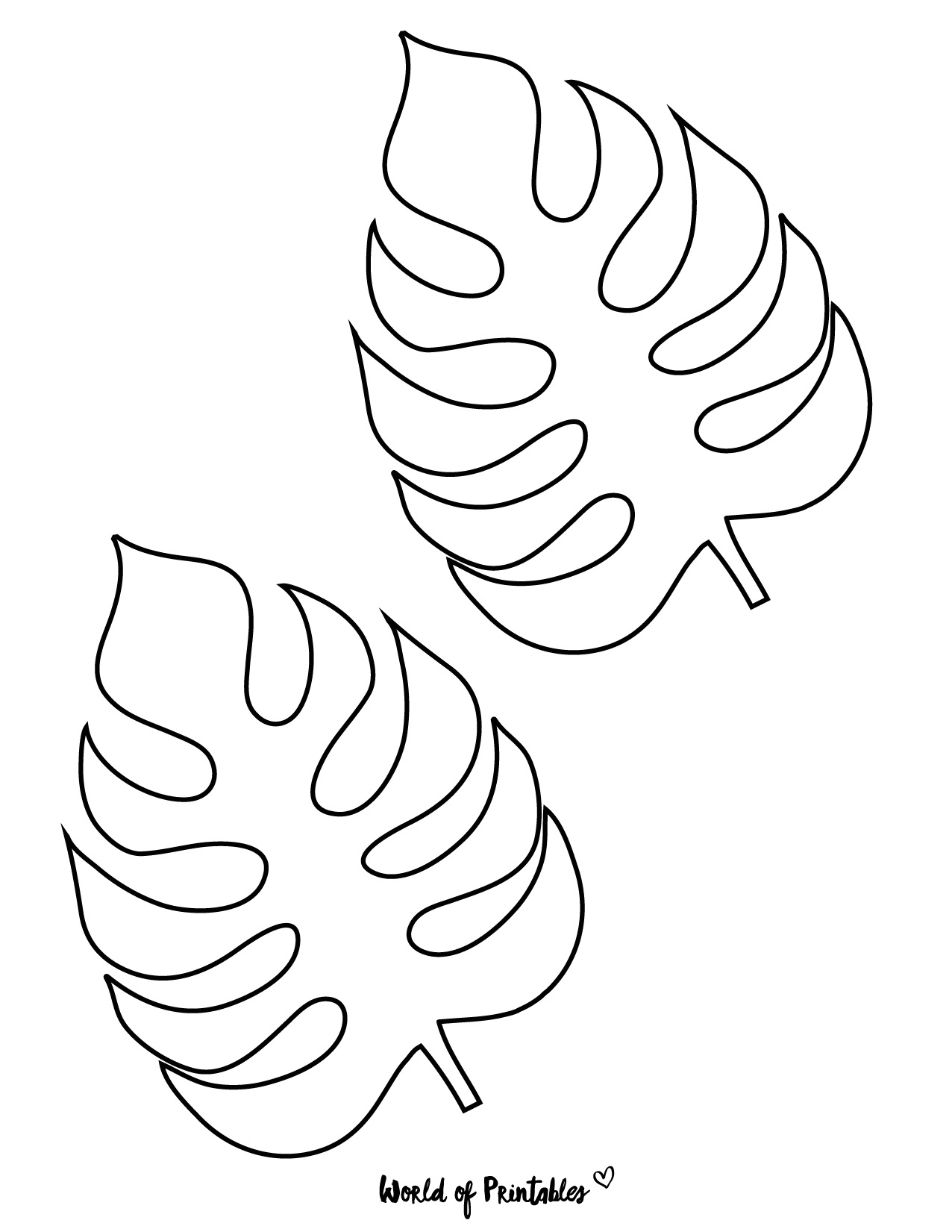 Detail Monstera Leaf Template Nomer 17