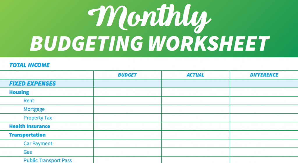 Detail Monthly Budget Template Nomer 38