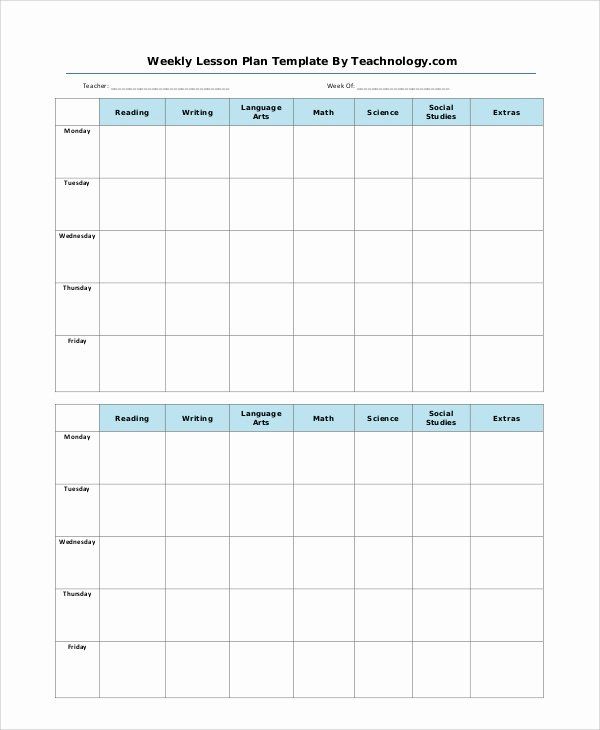 Detail Monthly Lesson Plan Template Word Nomer 7