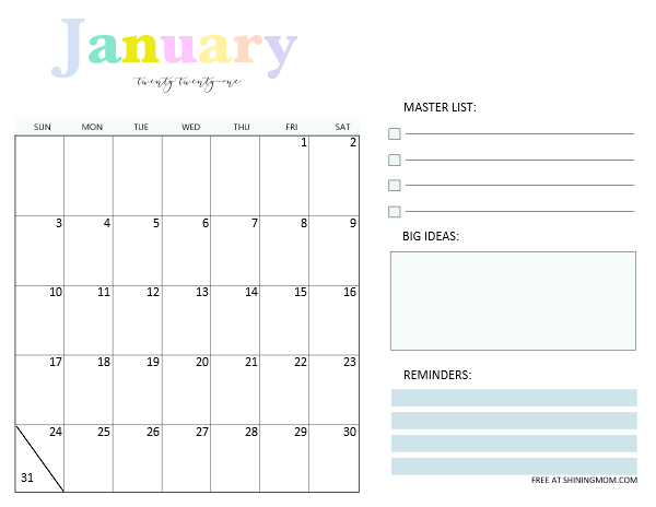 Detail Monthly Planner Template Nomer 12