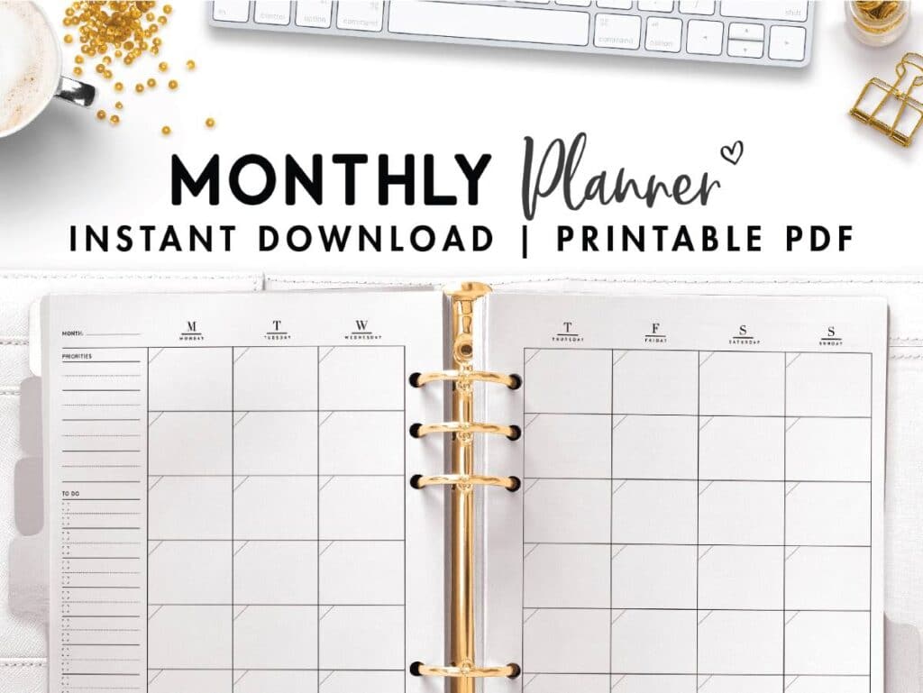 Detail Monthly Planner Template Nomer 23