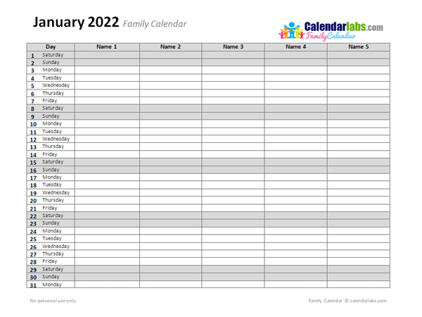 Detail Monthly Planner Template Nomer 39