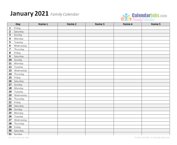 Detail Monthly Planner Template Nomer 54