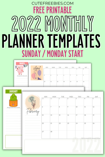 Detail Monthly Planner Template Nomer 56