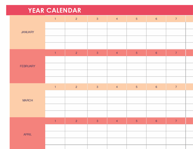 Detail Monthly Planner Template Excel Nomer 13