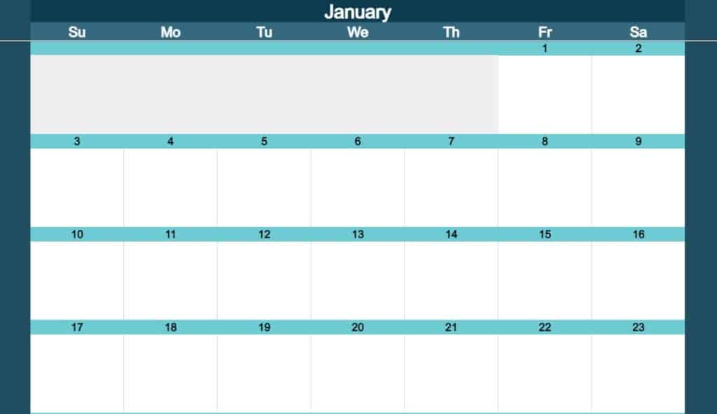 Detail Monthly Planner Template Excel Nomer 15