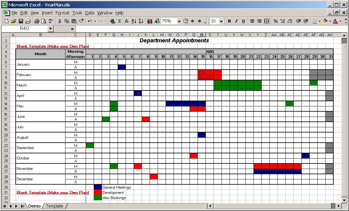 Detail Monthly Planner Template Excel Nomer 29