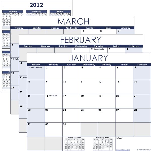 Detail Monthly Planner Template Excel Nomer 31