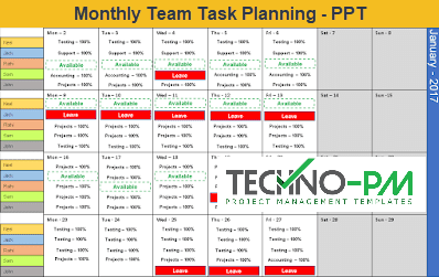 Detail Monthly Planner Template Excel Nomer 35