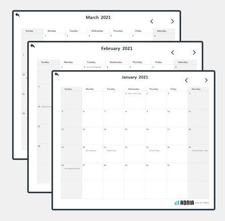 Detail Monthly Planner Template Excel Nomer 45