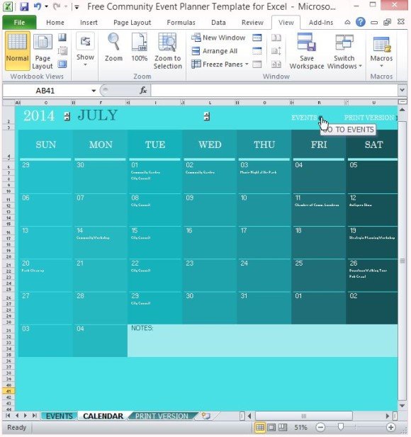 Detail Monthly Planner Template Excel Nomer 49