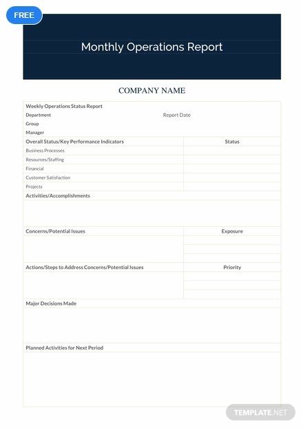 Detail Monthly Report Template Nomer 13