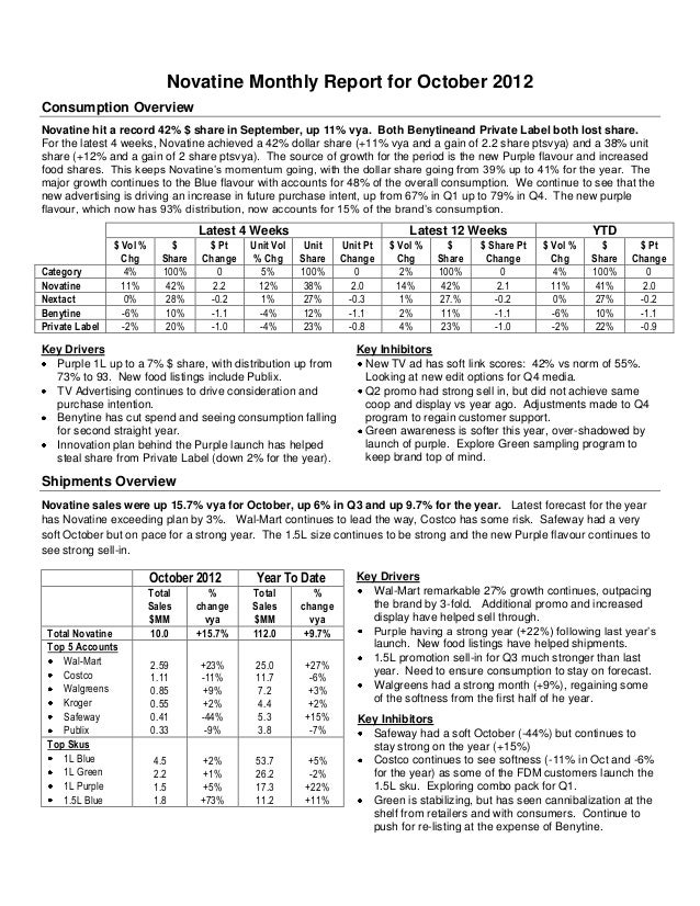 Detail Monthly Report Template Nomer 18