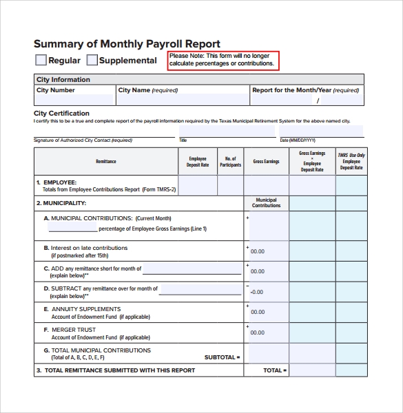 Detail Monthly Report Template Nomer 26