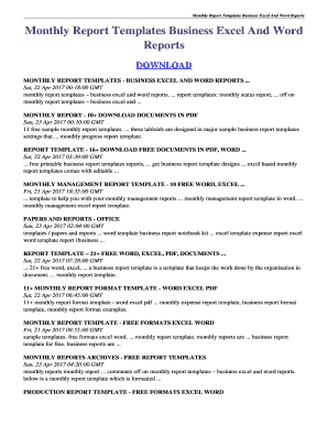 Detail Monthly Report Template Nomer 28