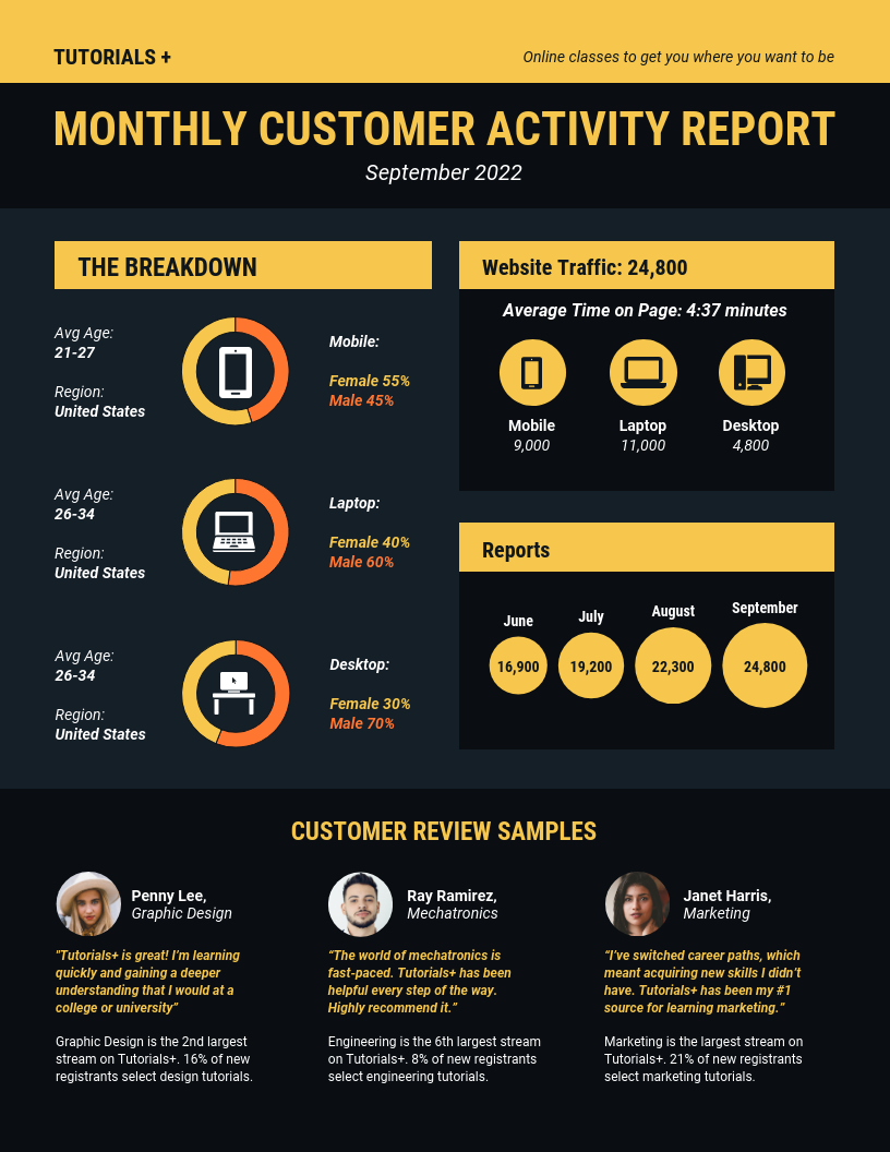 Detail Monthly Report Template Nomer 7