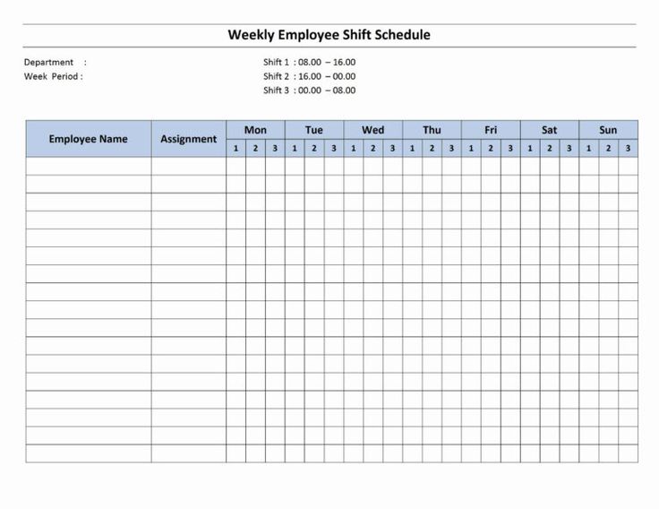 Detail Monthly Shift Schedule Template Excel Free Nomer 13