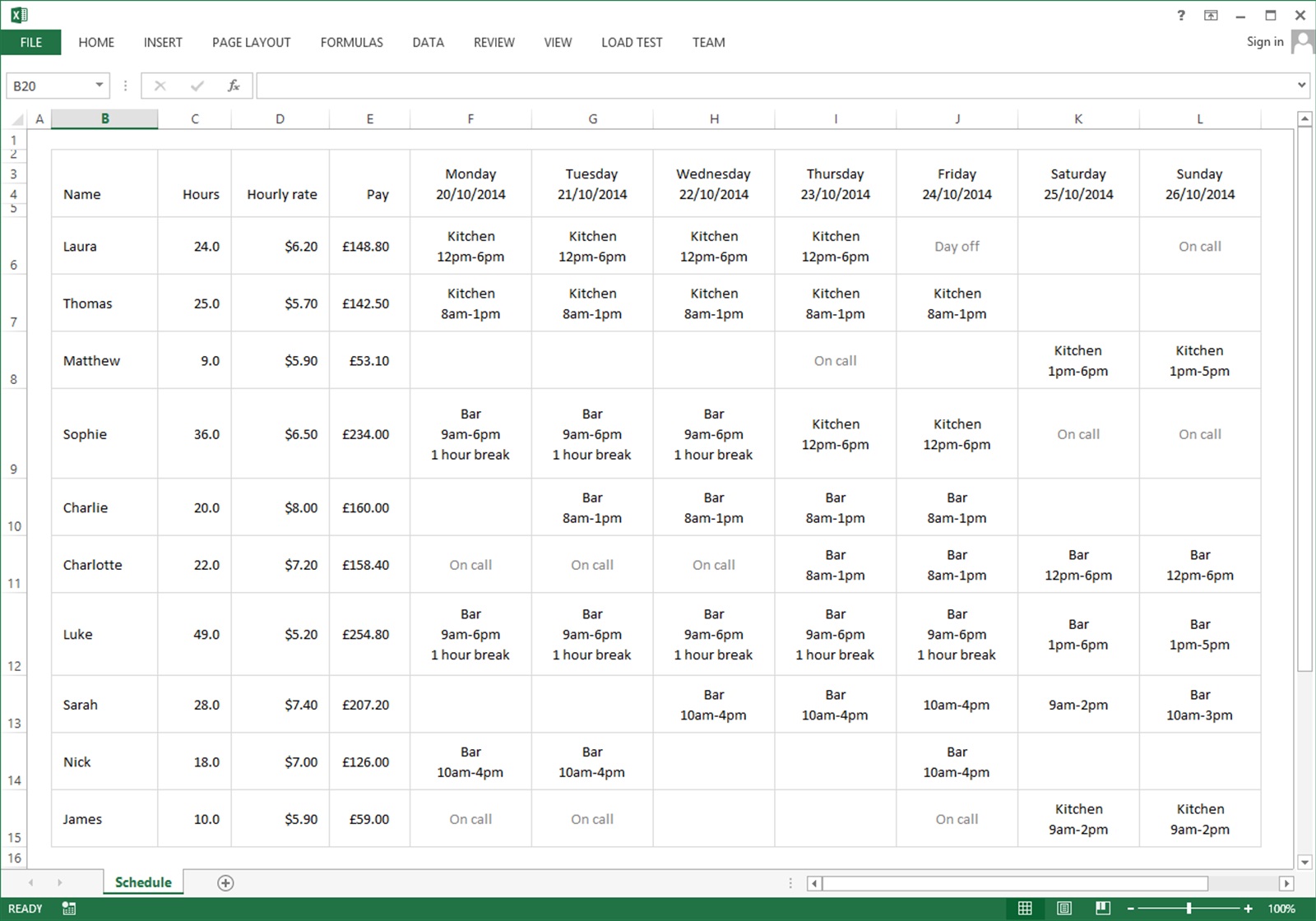 Detail Monthly Shift Schedule Template Excel Free Nomer 35