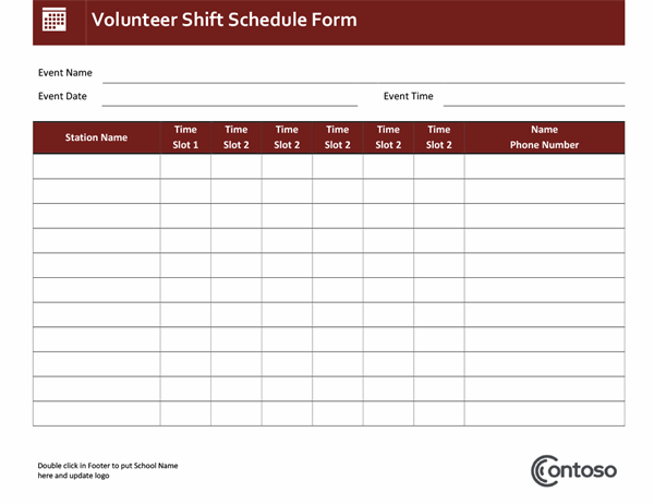 Detail Monthly Shift Schedule Template Excel Free Nomer 50