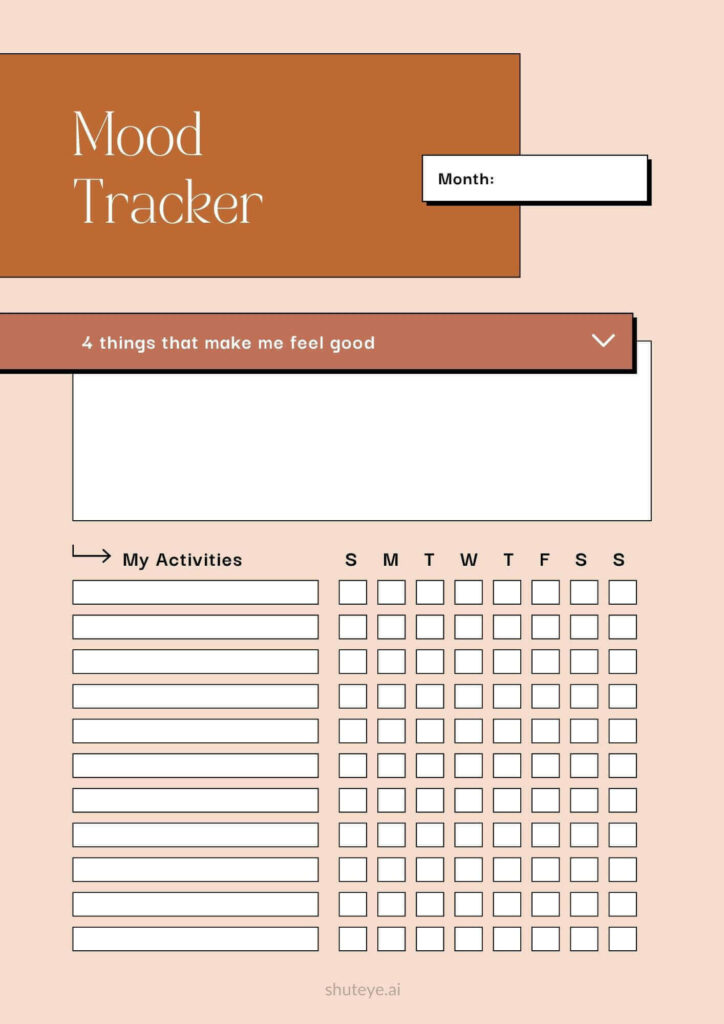 Detail Mood Tracker Template Free Nomer 22