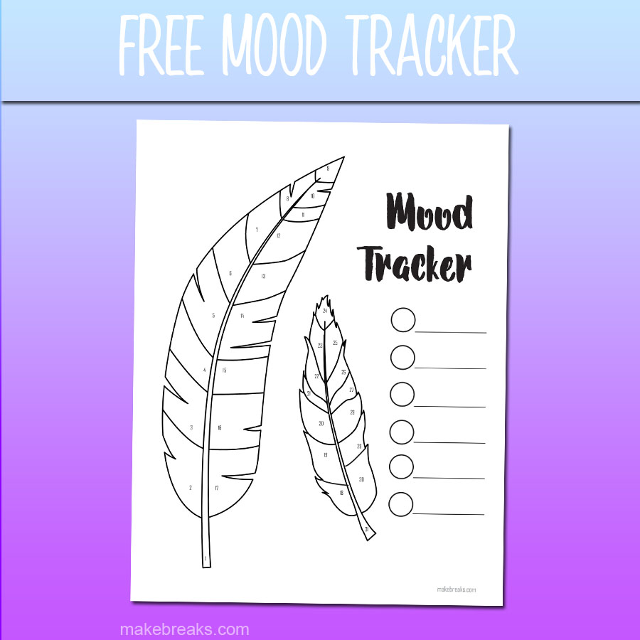 Detail Mood Tracker Template Free Nomer 35