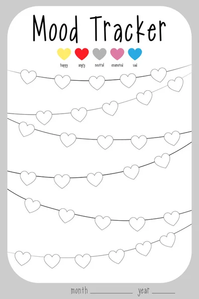 Detail Mood Tracker Template Free Nomer 10