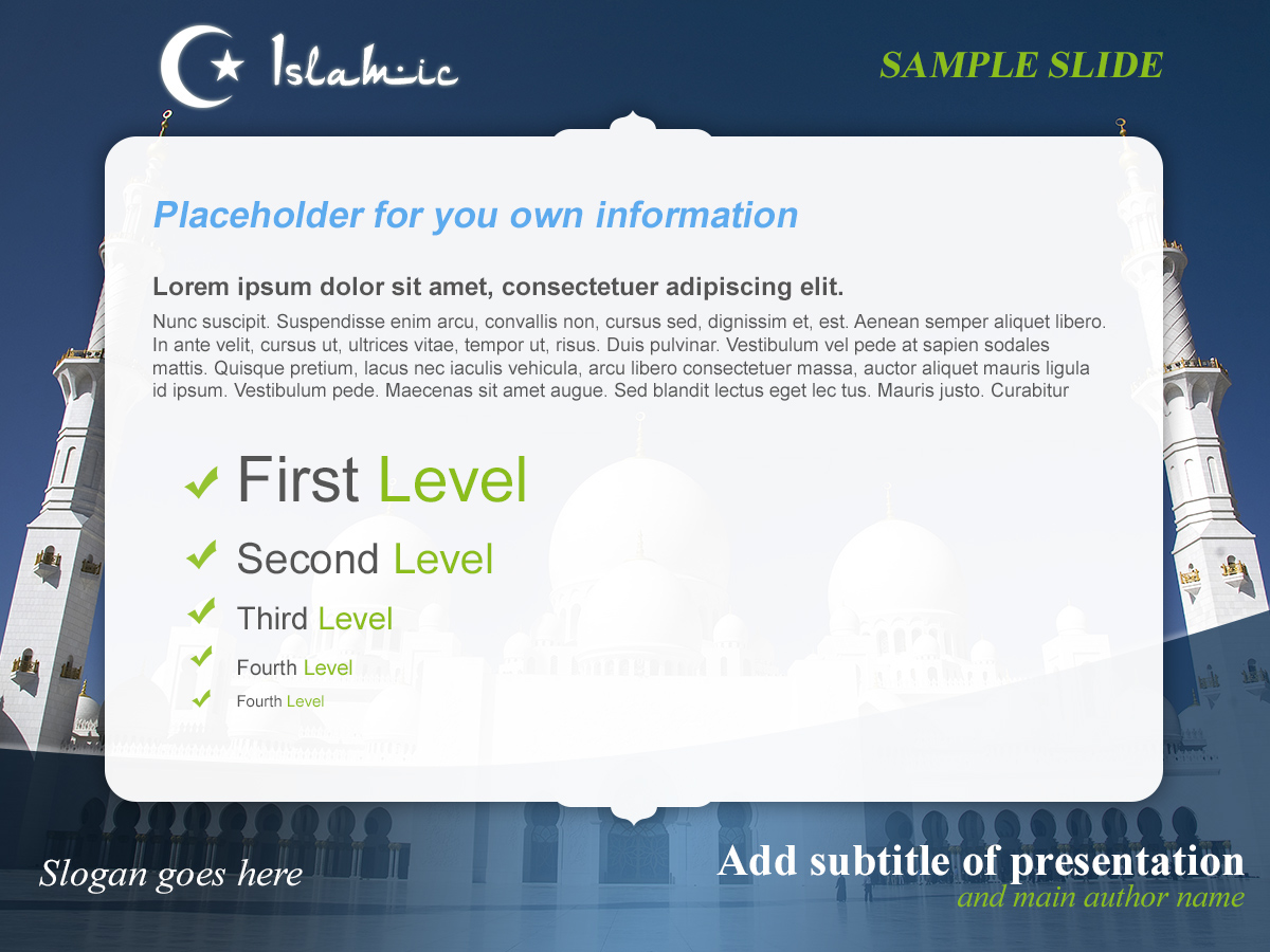 Detail Mosque Template Powerpoint Nomer 22