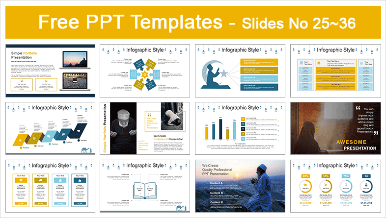 Detail Mosque Template Powerpoint Nomer 27