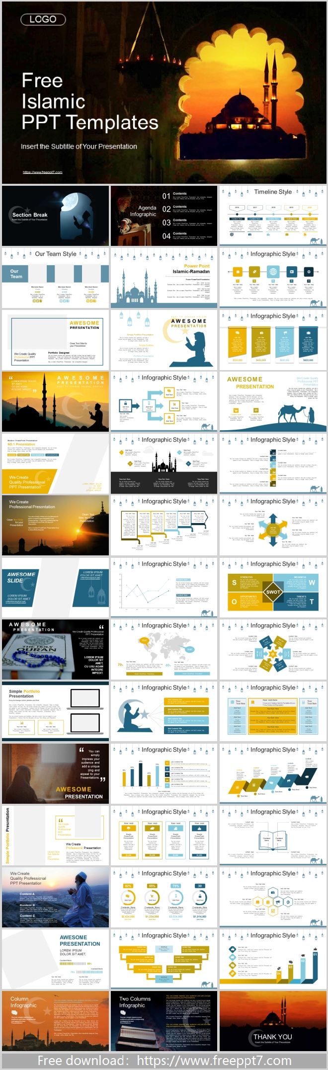 Detail Mosque Template Powerpoint Nomer 30