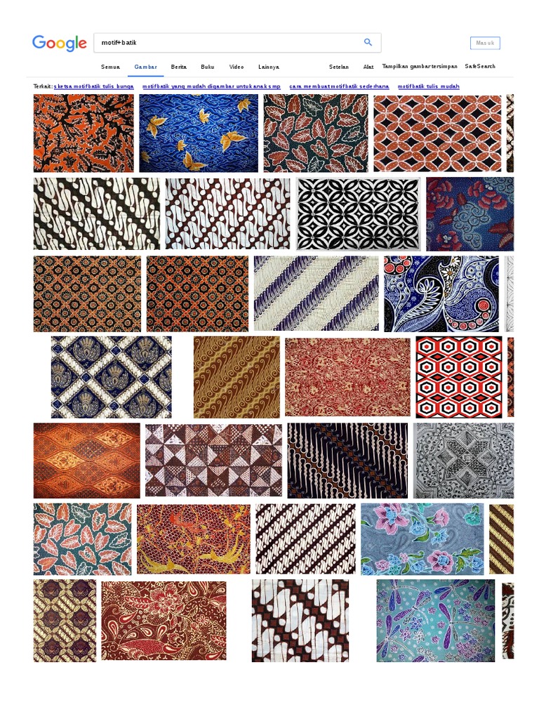 Detail Motif Batik Yang Mudah Untuk Digambar Nomer 43