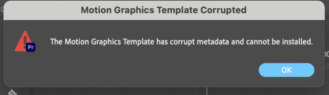 Detail Motion Graphics Template Is Corrupt Nomer 11