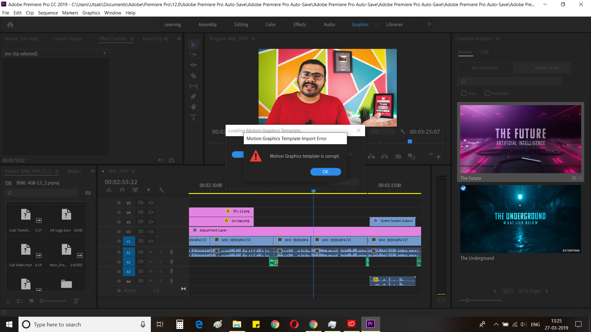 Detail Motion Graphics Template Is Corrupt Nomer 4