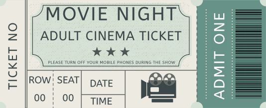Detail Movie Admission Ticket Template Nomer 11