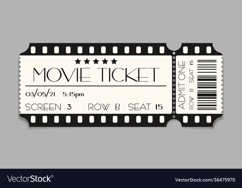 Detail Movie Admission Ticket Template Nomer 13