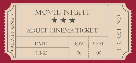 Detail Movie Admission Ticket Template Nomer 16