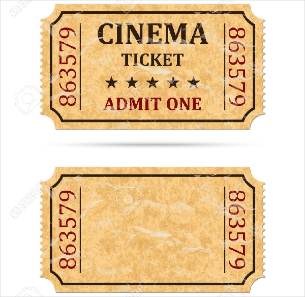Detail Movie Admission Ticket Template Nomer 24