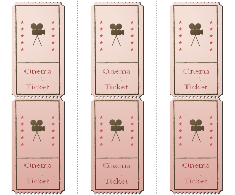 Detail Movie Admission Ticket Template Nomer 52