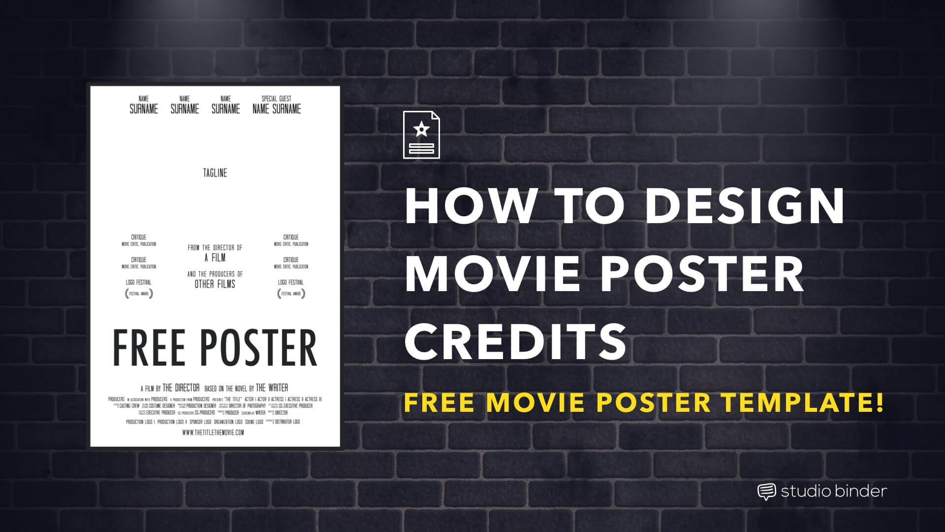 Detail Movie Poster Design Template Nomer 38