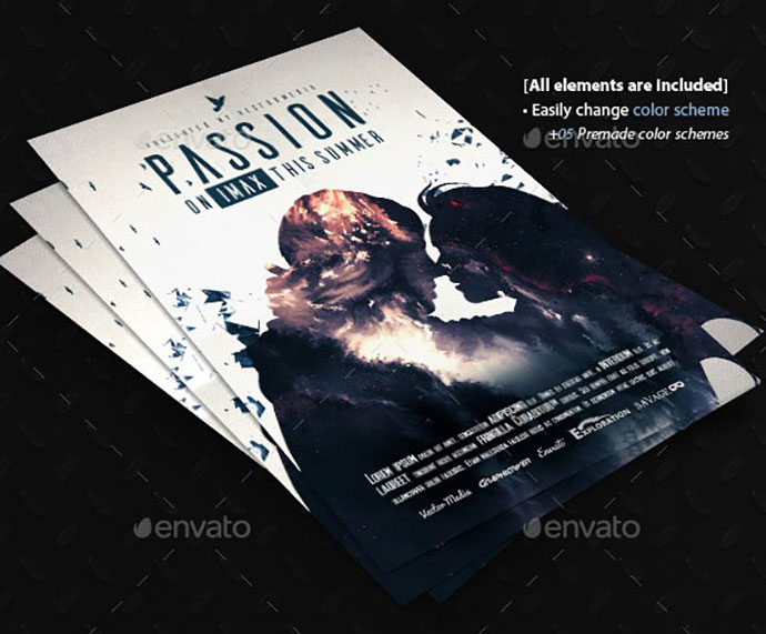 Detail Movie Poster Design Template Nomer 42